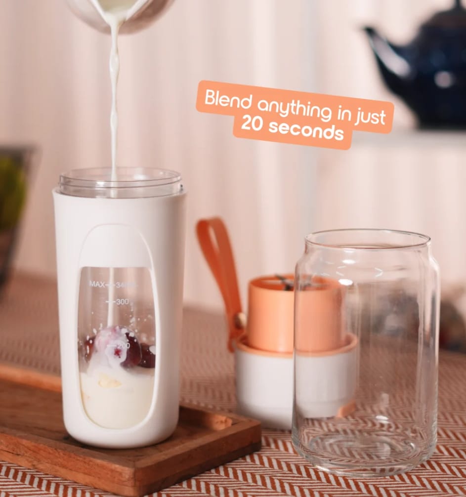 ✨ "Portable Rechargeable Juicer Blender Bottle 🍊 | Compact Smoothie Maker for Fresh Juice, Shakes & Travel Use" ✨