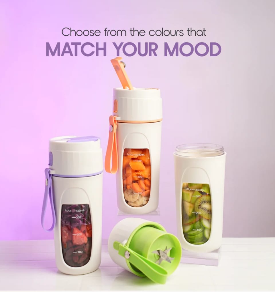 ✨ "Portable Rechargeable Juicer Blender Bottle 🍊 | Compact Smoothie Maker for Fresh Juice, Shakes & Travel Use" ✨