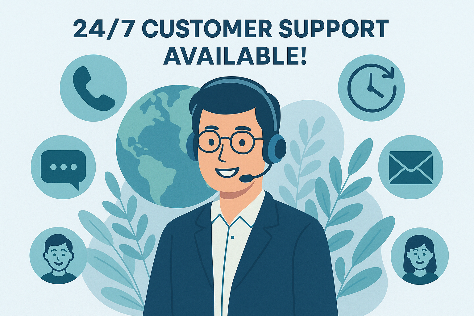 24/7 Customer support Available!